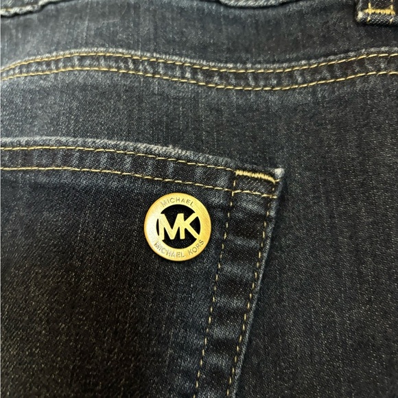 Michael Kors Dark Wash Mid-Rise Bootcut Jeans 16 - Picture 7 of 11